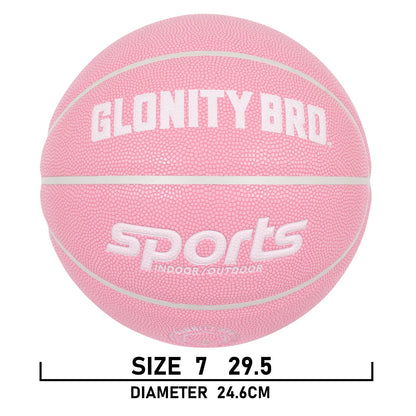 Women's Basketball Size 5,6,7 Pink Official Competition Child Basketball Indoor Outdoor Standard Ball PU Non-slip Wear-resistant