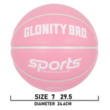 Women's Basketball Size 5, 6, 7 Pink Official Competition Children's Basketball Indoor Outdoor Standard Ball PU Non-slip Wear-resistant