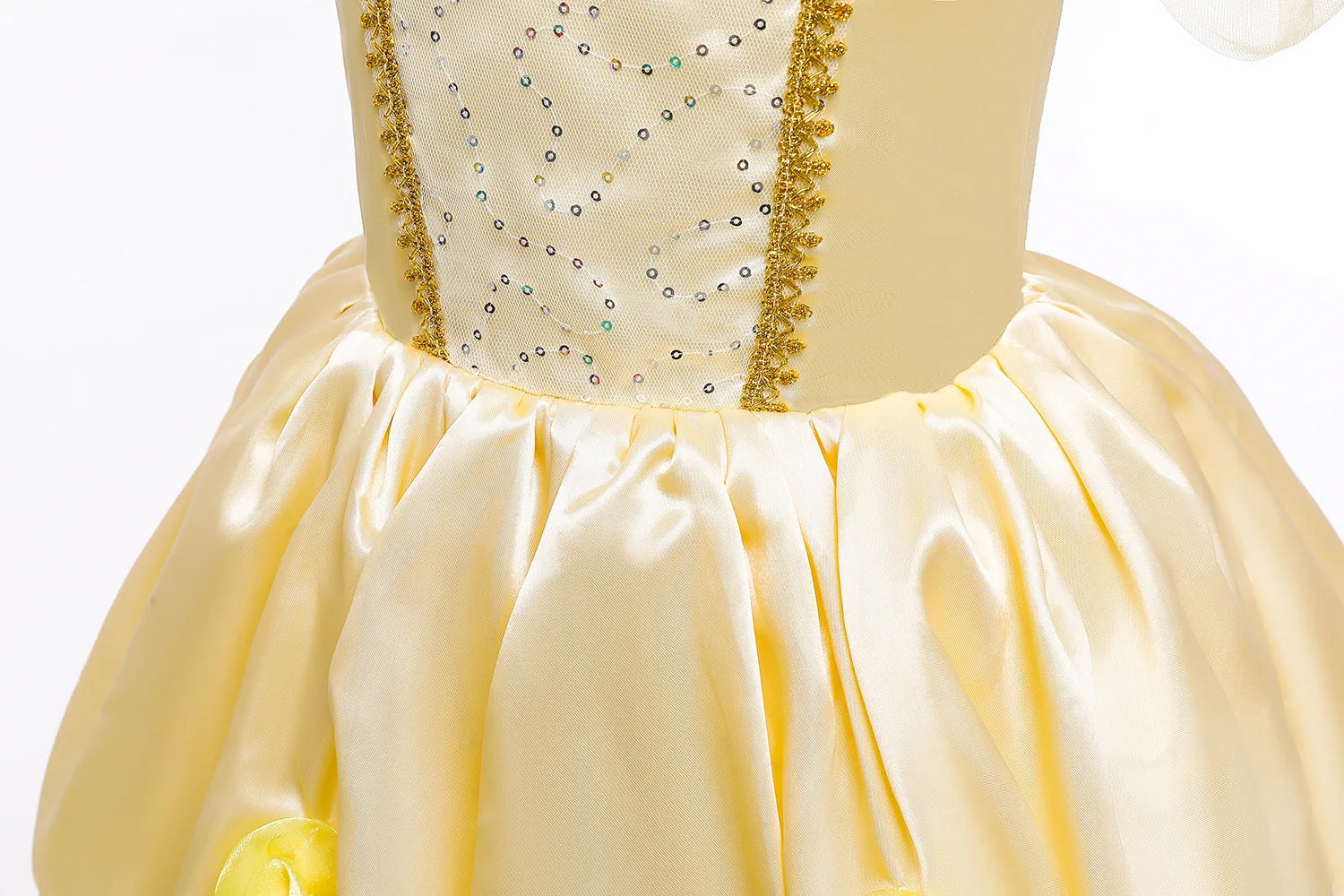 2025 Cosplay Belle Princess Dress Girls Dresses For Beauty and beast Party Clothing Magic stick crown Costume 3-12Y