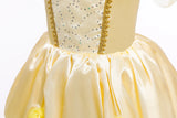 2025 Cosplay Belle Princess Dress Girls Dresses For Beauty and beast Party Clothing Magic stick crown Costume 3-12Y