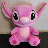 Disney Cartoon Lilo e Stitch Plush Dolls, Brinquedos Anime, Azul, Rosa, Quente, Brinquedos de pelúcia, Presentes de Natal para crianças