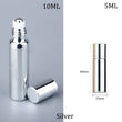5/10ml UV Glass Stainless Steel Beads Essential Oil Roll-on Glass Bottle Eye Cream Massage Application Sample 1pc