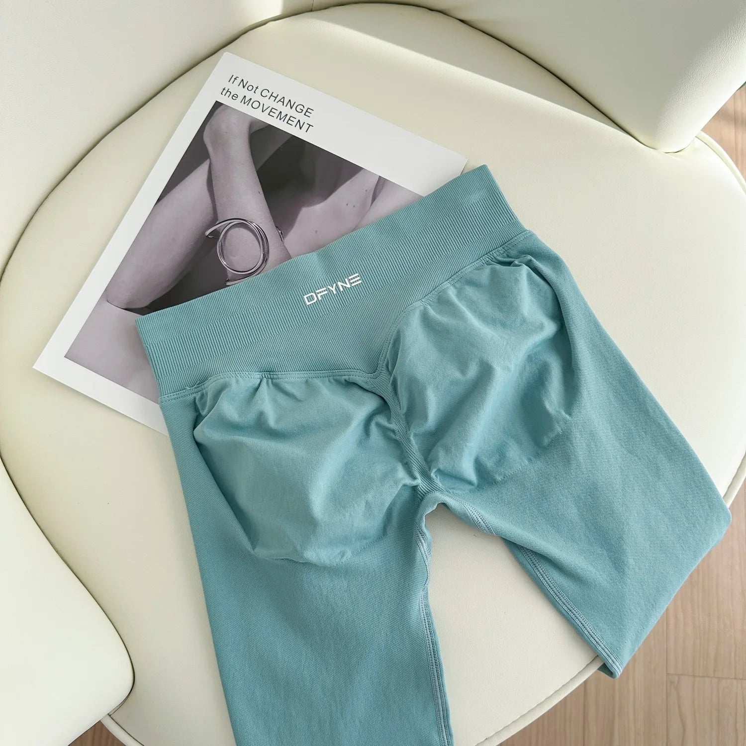 Mallas Dfyne Impact para mujer, sin costuras, para yoga, con efecto push up, para gimnasio, fitness y deportes