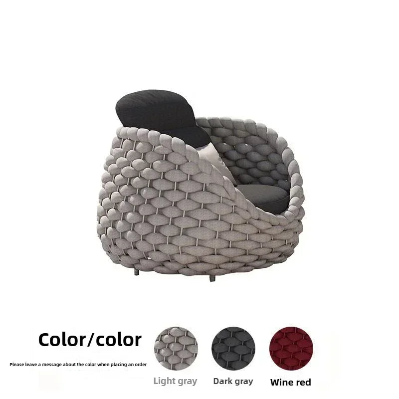 Outdoor Seat Outdoor Rattan Sofa Courtyard Combination Double Chair Leisure Terrace Villa Living Room Balcony Furniture Home