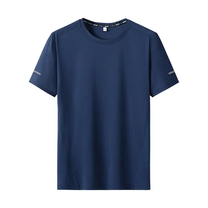 T-shirt for Men Plus Size 5XL/6XL Quick Drying T-shirt Round Neck Big Size Short Sleeve Oversized T Shirt