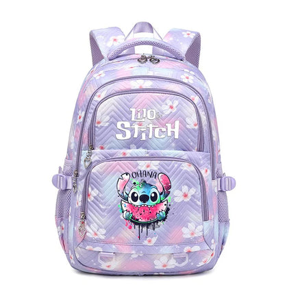 Mochila impermeable Disney Lilo Stitch para mujer, bolso de viaje para mujer, mochila escolar para adolescentes, mochila para libros