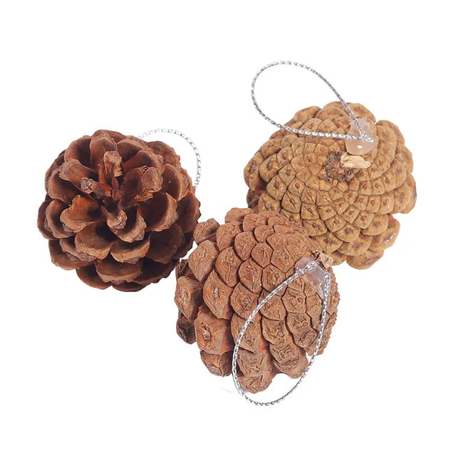 Pine Cones Ideal for Crafts, Wooden Pine Cones, Christmas Tree Decorations, Charming Christmas Decoration, Village N 