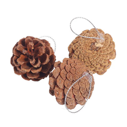 Pine Cones Ideal for Crafts, Wooden Pine Cones, Christmas Tree Decorations, Charming Christmas Decoration, Village N 