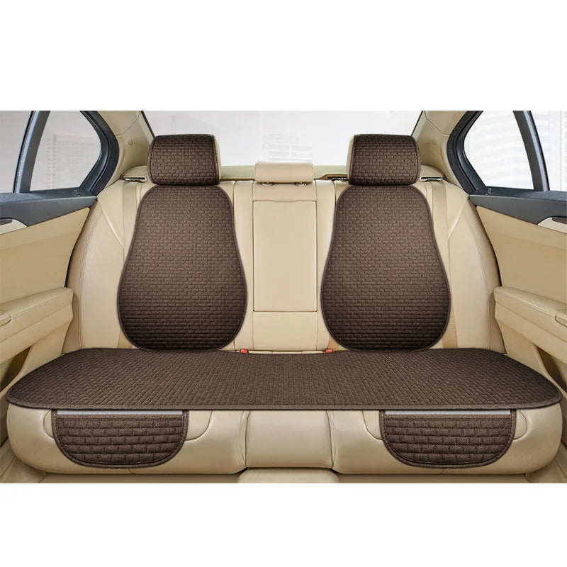 Universal Car Seat Cover Car Front Rear Seat Back Cushion Falx Car Seat Cushion Protector Auto Interior Pad Fit for Most Cars