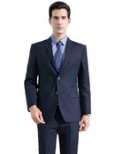 Traje de novio para boda 2025, corte entallado, 2 piezas (chaqueta y pantalón), transpirable (corbata incluida), ideal para padrinos de boda, fiestas y bailes de graduación.