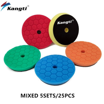 5 (125mm)/6 (150mm) Inch Car Waxing Buffing Pad Germany Foam Polishing Disc Auto Care Repair Tools Wax Pads for Car Detailing