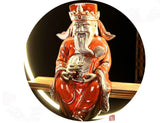 New Chinese Style Zen Ornaments for Entrance Living Room Office God of Wealth Buddha Statue Reflux Incense Decoration