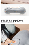 BISINNA Camping Inflatable Pillow Portable Ultralight Travel Hiking Air Sleeping Pillow for Neck and Lumbar Support