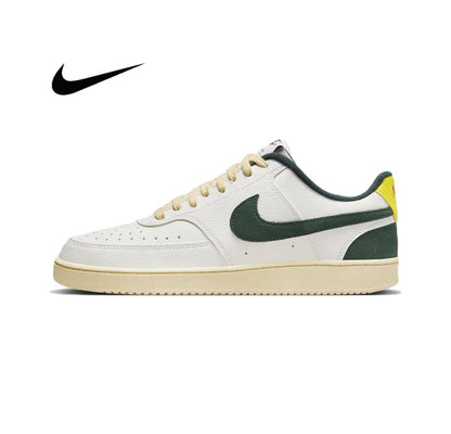 Zapatillas Nike New Court Vision 1 Low para hombre y mujer, informales, antideslizantes, de primavera, color negro y rojo. 