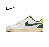 Nike novo tribunal visão 1 sapatos baixos masculinos e femininos tênis de moda casual primavera antiderrapante wearable tênis preto e vermelho