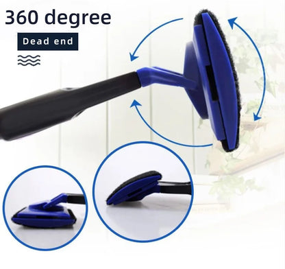 EW Fish Tank Glass Cleaning Brush Aquarium Tool Fishing Aquatic Grass Clip Algae Scraping Knife Long Handle Five-in-One Cleaning