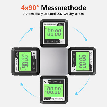 Digital Angle Gauge Level Angle Finder Magnetic Protractor Inclinometer Level Angle Finder with Magnes Backlight Measuring Tools