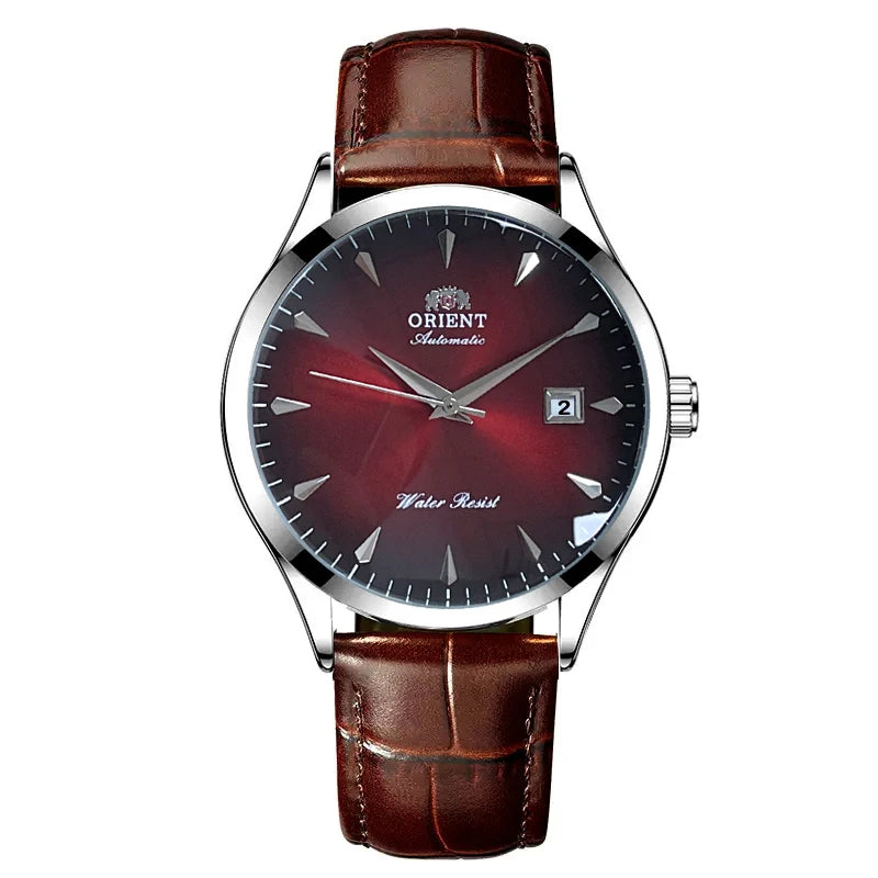 Orient Automatic Men's Watch, Black Dial Stainless Steel Band, Water Resistant Classic Business Wristwatch with Date Display