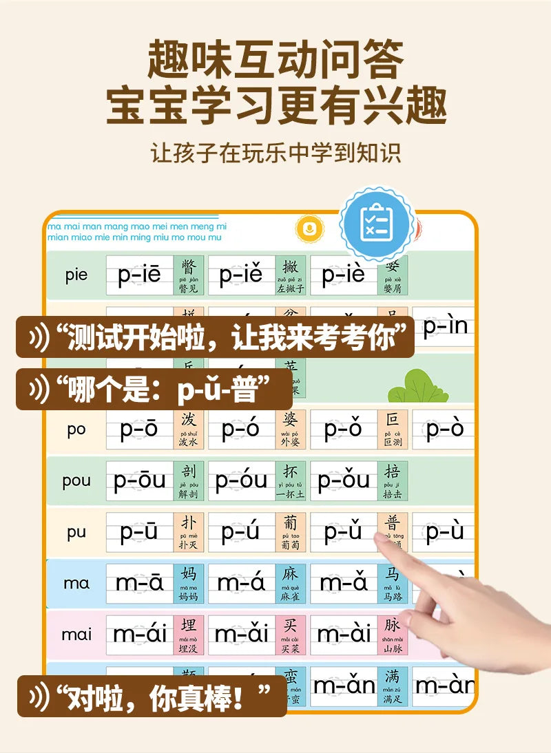 Chinese Pinyin Audiobook, Comprehensive Chinese Language Knowledge Learning, Children's Cognitive Early Education