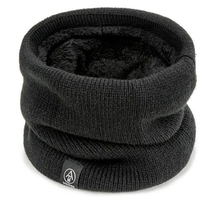 Pañuelo cálido para el cuello, bufanda de felpa de invierno, tejido de lana, color liso, a la moda, para hombre y mujer, resistente al frío, para exteriores.
