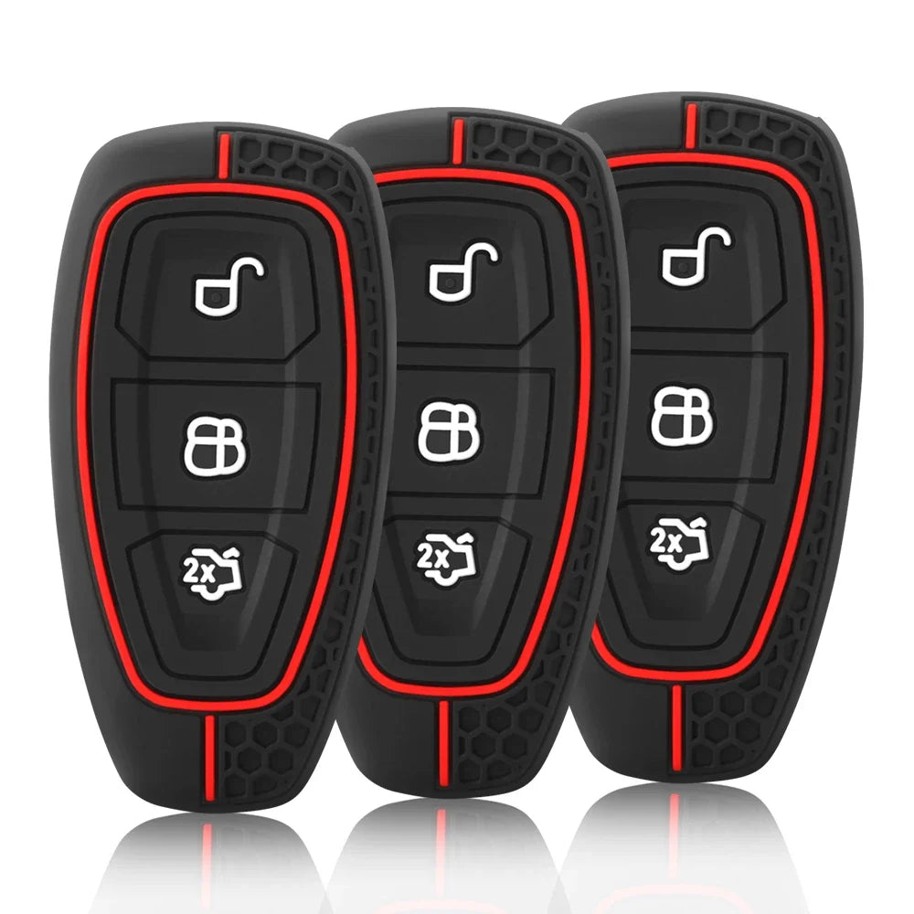 Silicone Car Key Case For Ford Puma Grand C Max Focus Mondeo Kuga Fiesta Ecosport Transit Kuga Silicone Remote Key Case