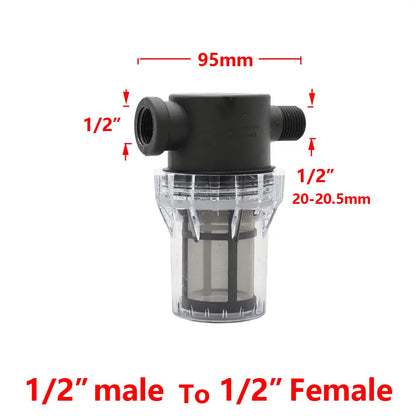 1/2 3/4 1 Inch Watering Filter For IBC Tank Tap Adapter S60 Ton Barrel Joint Garden Irrigation Aquarium Pump Water Gun Strainer