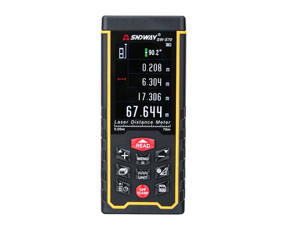 SNDWAY Laser Distance Meter Tape measure Digital Camera Function Laser Range Finder Tape Angle Rangefinder measure Tool