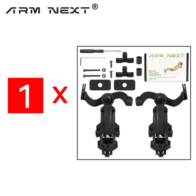 Shooting Headset with Multiple Angle Rotation, Bow Rail Adapter, Accessories Suitable for Tactical Headsets, EARMOR M31,M32,M30,M32H, 1-10 PCS 