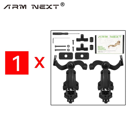 Auriculares de tiro con rotación multiángulo, adaptador de riel para arco, accesorios para auriculares tácticos EARMOR M31, M32, M30, M32H (1-10 unidades) 