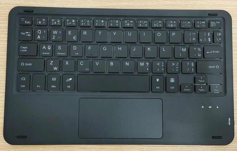 Bluetooth Keyboard Case For Xiaomi Pad 7 7 Pro 11.2 Trackpad Tablet Case Russian Arabic Hebrew Spanish Korean French Keyboard