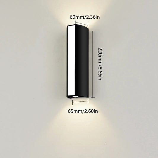 Up and Down LED Wall Lamp Waterproof AC85-265V 10W Wall Light decor For Living Room Corridor Porch Light Indoor Outdoor Lighting