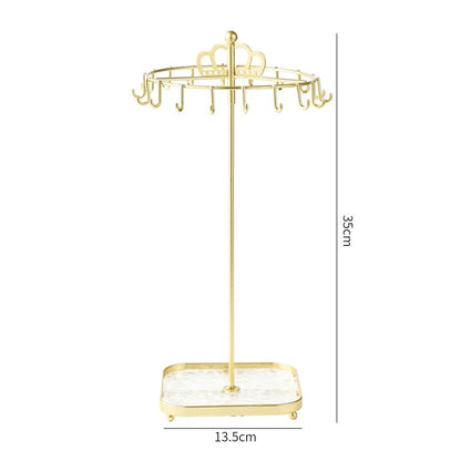 1 creative desktop acrylic base crown jewelry rack suitable for necklace pendants for easy organization and summarization