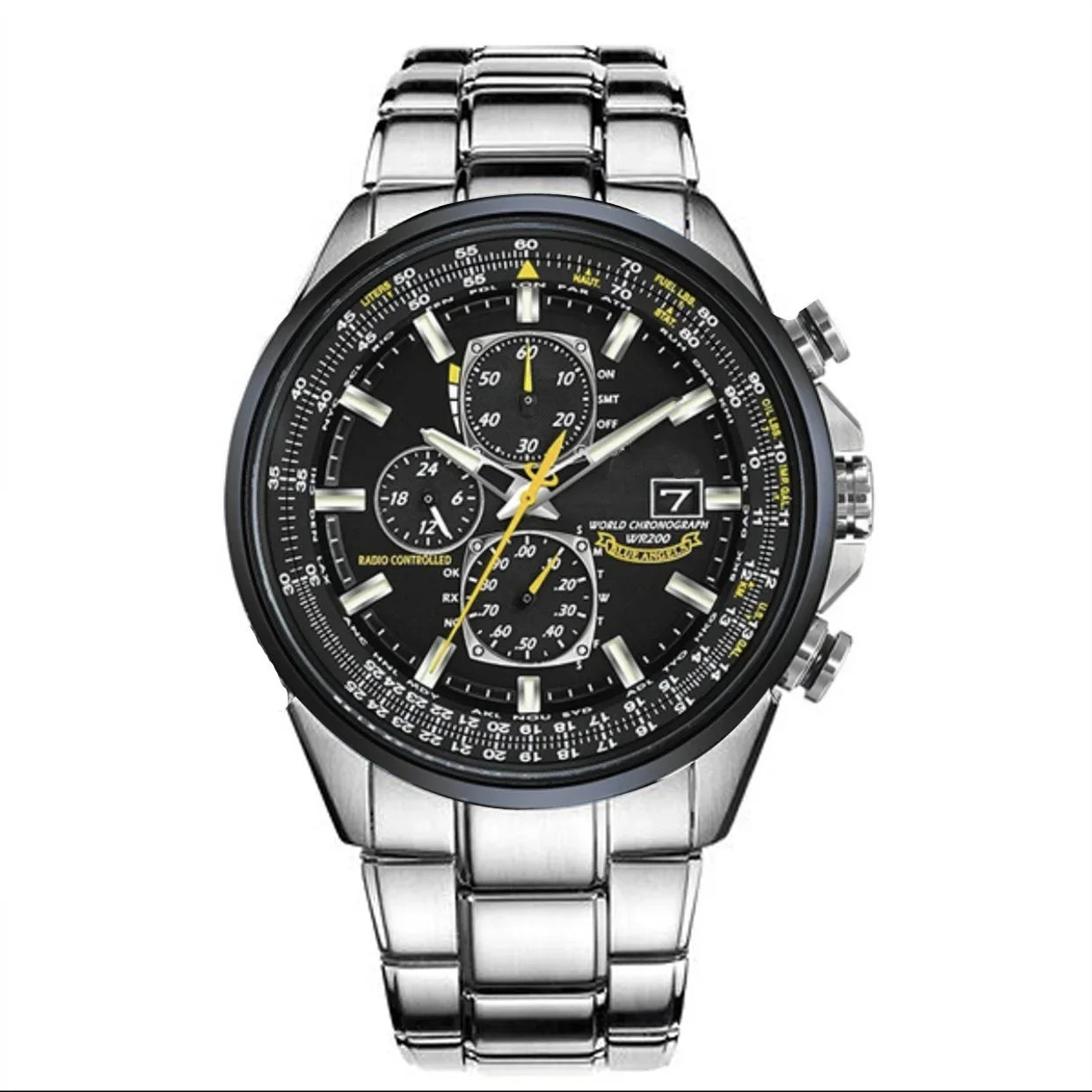 CITIZEN Homens Quartz Watch, Impermeável, Multi Função, Fantasia, Redondo, Inoxidável, Automático, Calendário, Tendência de Luxo