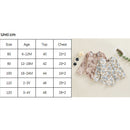 Kids Baby Girl Summer Swimwear Floral Print Backless Ruffles Long Sleeve Bodysuit Bathing Suit Girls Beachwear 0-4 Years