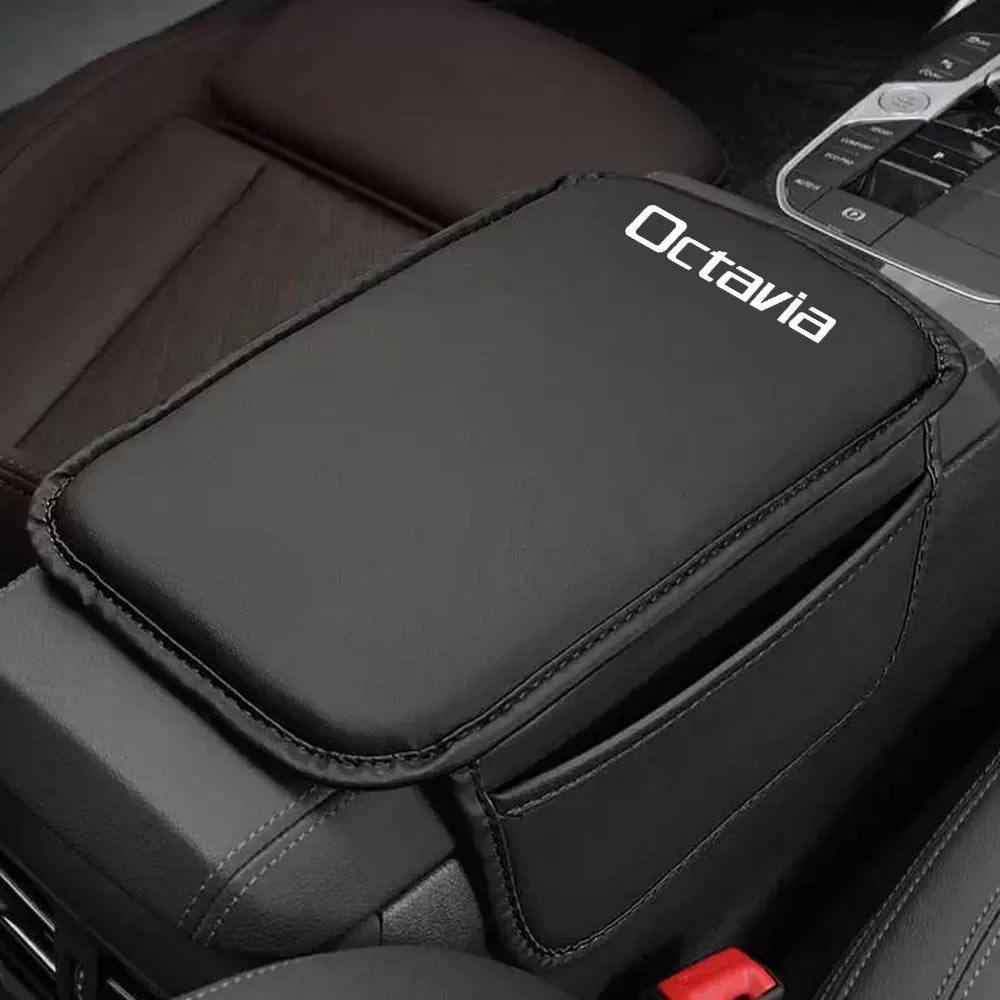 Car Armrest Pad Center Console Arm Rest Box Cover Protective Mat For Skoda Octavia Car Interior Accessories