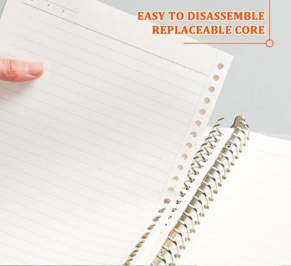 A4/B5/A5 Loose Leaf Refill Binder Notebook Blank/Line/Grid/Cornell Replacable Metal Ring Office&School Supplies Stationery