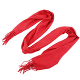 Classic Solid Colors Scarves Men Cashmere Soft Knitted Striped Scarf Long Tassel Neck Warmer Men'S Winter Scarf 2023 New