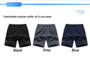 Summer Running Sports Shorts Men Breathable Beach Shorts Ice Silk Comfortable Elastic Waist Fitness Basketball Short Sportswear
