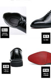 New Red Sole Brogue Shoes Men Black Business Men's Formal Shoes Lace-up Round Toe Spring/Autumn
