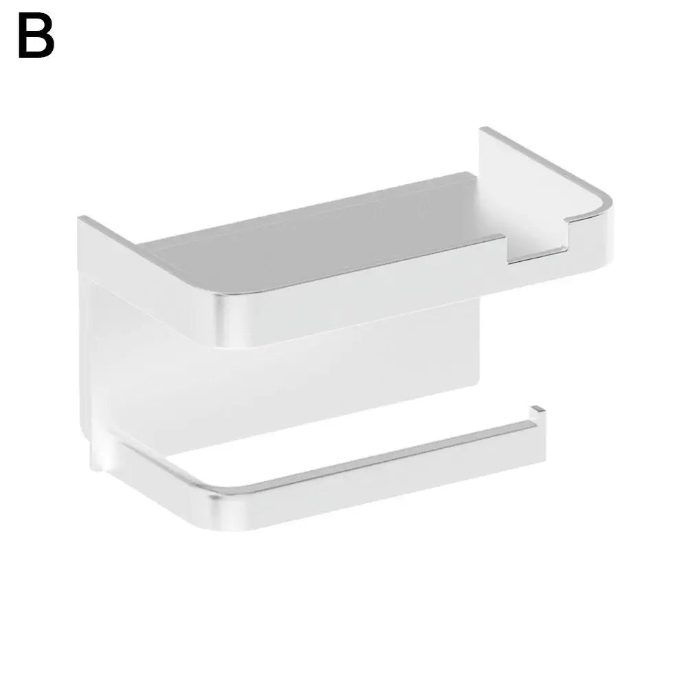 Portarrollos de papel higiénico de pared, de plástico grueso y resistente al óxido, para baño y cocina.