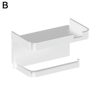 Portarrollos de papel higiénico de pared, de plástico grueso y resistente al óxido, para baño y cocina.
