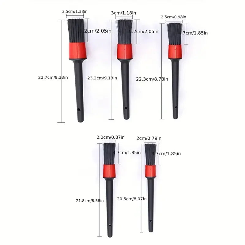 Car Detailing Brush Set, Detailing Brush for Auto, Cleaning Dashboard, Air Outlet, Wheel Wash, Maintenance Tool, 5 Pcs, 10Pcs