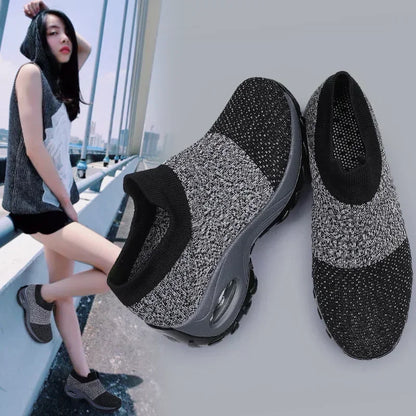 Zapatillas ortopédicas versátiles para mujer, zapatos de plataforma informales, antideslizantes y resistentes al desgaste.
