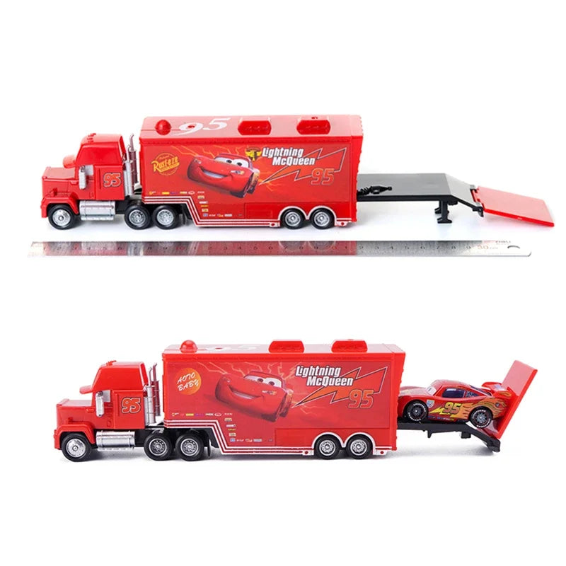 Disney Pixar Cars Toys Racing Lightning McQueen Jackson Storm Mater Sheriff 1:55 Diecast Model Car Toy Children Birthday Gift