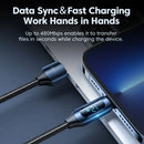 Toocki LED Display USB Cable For iPhone 14 13 12 11 Pro Max Fast Charger Charging Lightning 2.4A USB Wire Cord X XR 8 7 1m 2m