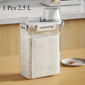 1 Pcs 2.5 L Food Grade Grain and Miscellaneous Grain Storage Box, Rice Bucket Storage Tank, Sealing Tank, Kitchen Utensil