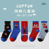 Disney Socks Kids Baby Socks Spiderman Cartoon Anime Hero Cotton Boys Tube Sock Children Autumn Winter Kids Socks Random 1pairs