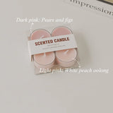 4pcs Handmade Tea Light Scented Candle Aromatherapy Soy Wax Candles Wedding Birthday Candle Party Home Decoration Photo Props