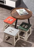 Portable Folding Stool Thickened Plastic Campstool Mini Hand Held Chairs Outdoor Activities Fishing Bench Household Space Saving