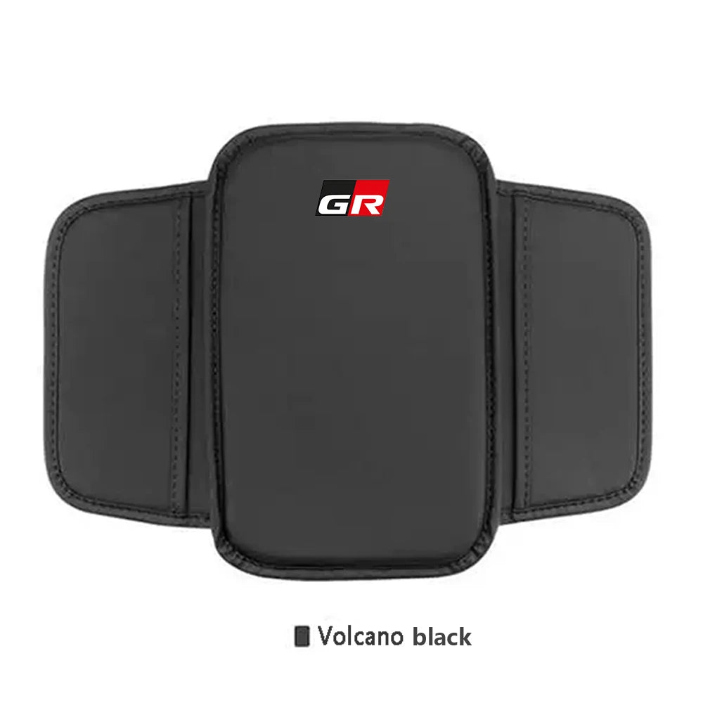 Car Center Console Protector Cover Universal Leather Car Armrest Box Cushion Pad for Toyota harrier GR Hilux Auto Accessories